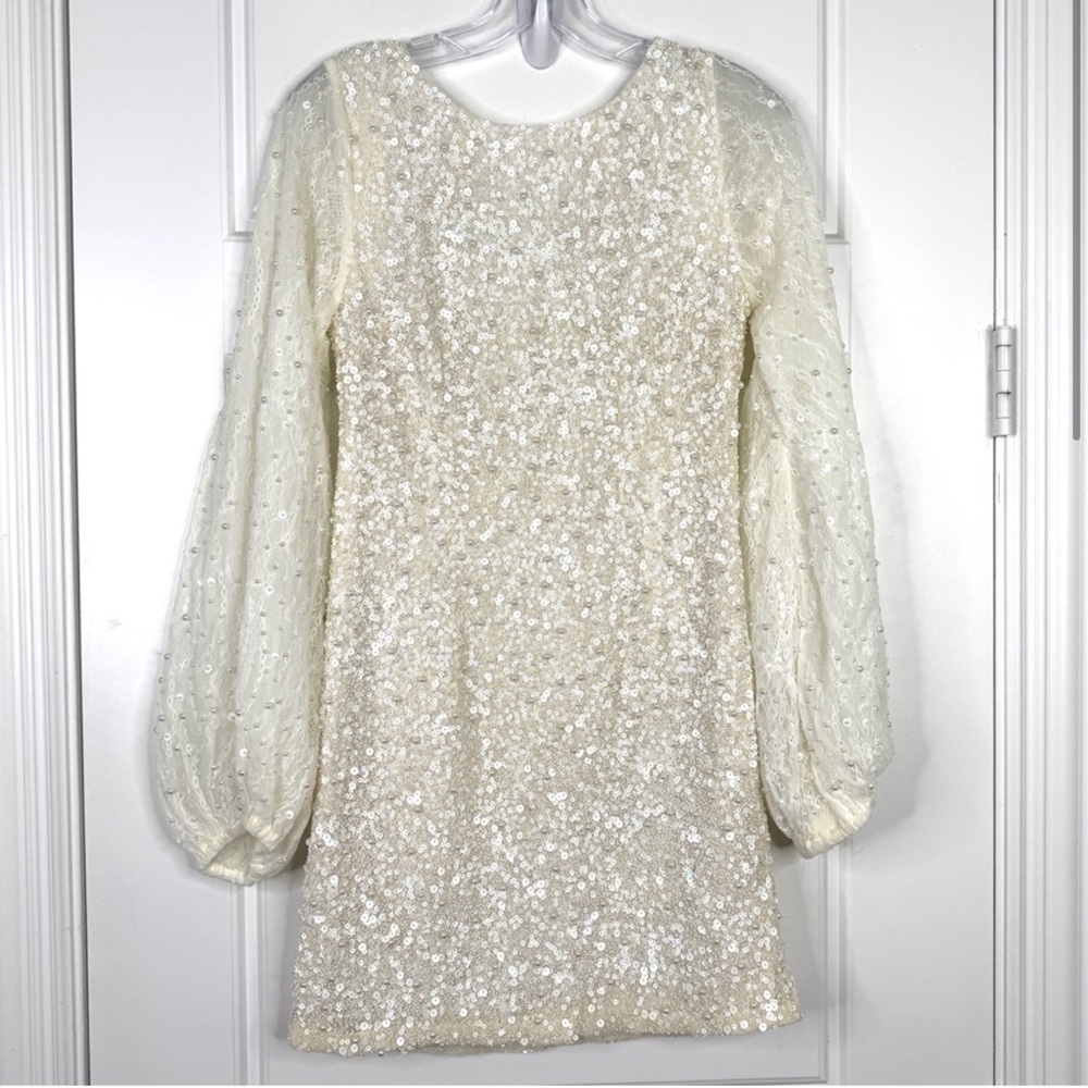 BHLDN Anthropologie Forever That Girl Kanelle Dress White NEW Size L - Picture 2 of 14